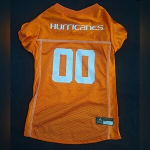 Miami Hurricanes dog/cat jersey size large- like bew